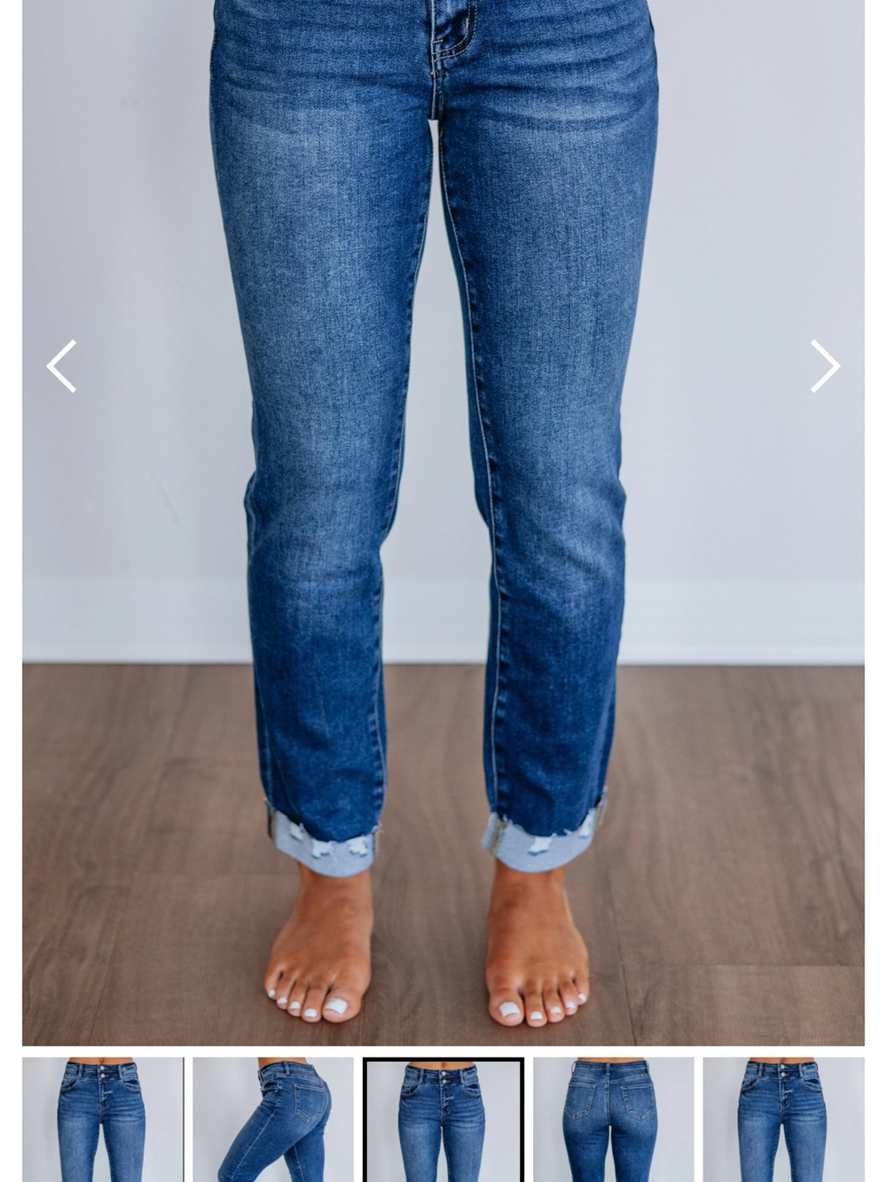 KanCan Straight Leg Medium Blue Jeans
